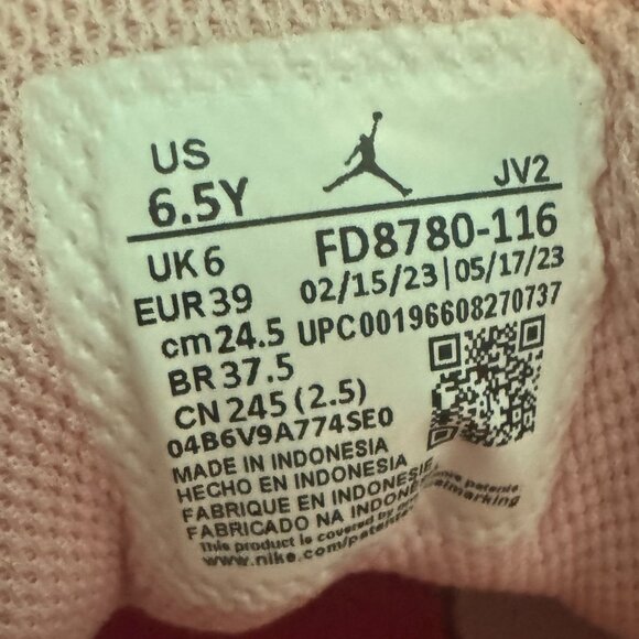 Nike Air Jordan 1 Mid Fierce Pink ~ 6.5Y (or 8W) - Picture 6 of 8